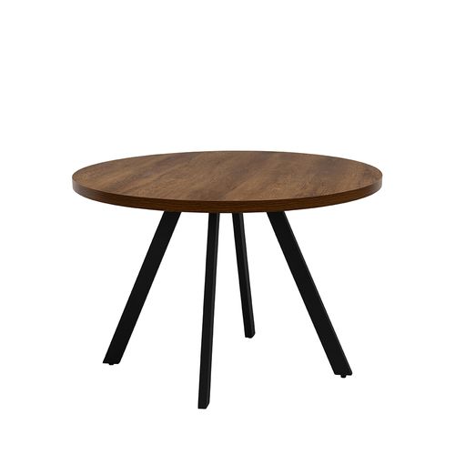 Panama Dark Oak 4 Seater Round Dining Table - 110cm