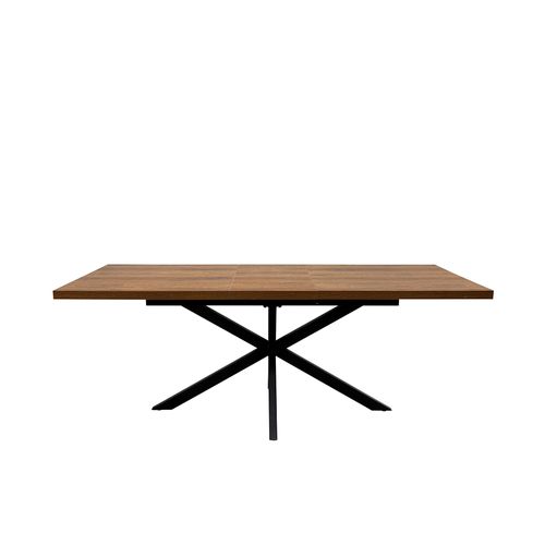 Panama Dark Oak 6-8 Seater Extending Dining Table with Spider Legs - 160cm-200cm