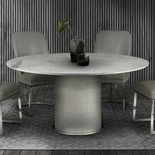 Prestige Dining Table - Round - Pedestal - Marble - Variation Available