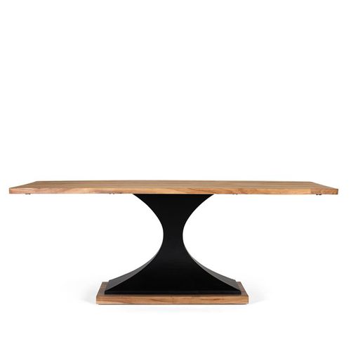 Raya Dining Table - Acacia Wood - 8 Seater - 200cm - Pedestal