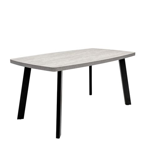 Rimini Grey Melamine 6 Seater Dining Table - 160cm