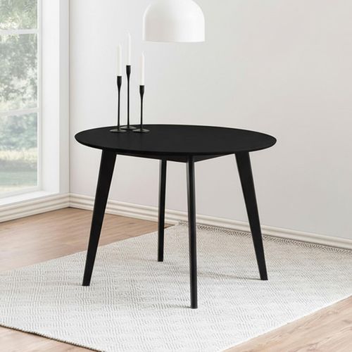 Roxby Round Dining Table - 2 Seater - 105cm - Black