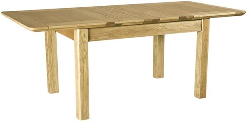 Shaker Oak 4-8 Seater Extending Dining Table - 132cm-198.4cm