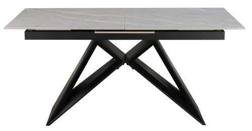 Tinsley Argento Grey Ceramic 6-8 Seater Extending Dining Table - 160cm-200cm