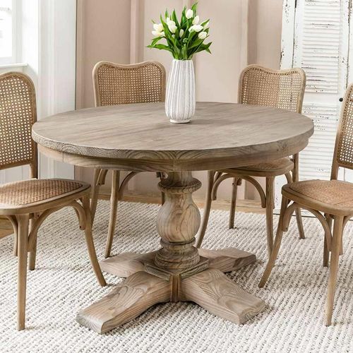 Topsham Round Dining Table Natural