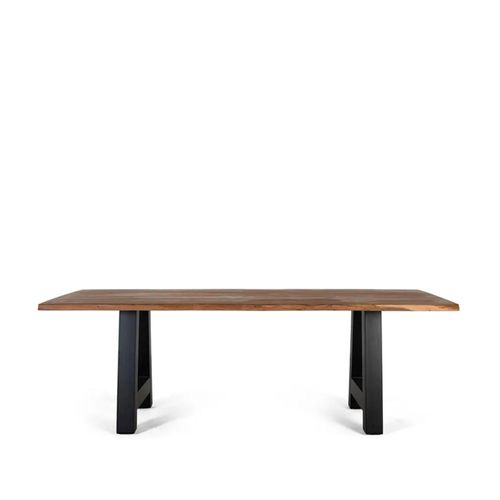 Trento Dining Table - Acacia Wood and Metal - 8 Seater - Sizes Available