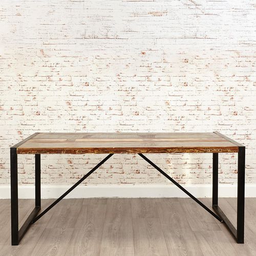 Urban Chic Reclaimed Wood Dining Table - 6 Seater - 180cm - Large