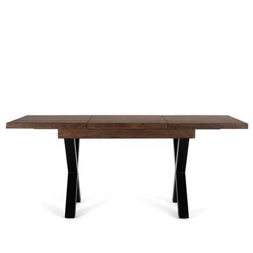 Verona Dining Table - Walnut Mango Wood - 4-6 Seater - 120cm-180cm - Extending