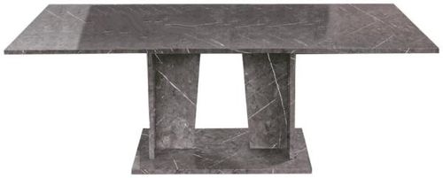 Vittoria Grey Italian 6-8 Seater Extending Pedestal Dining Table