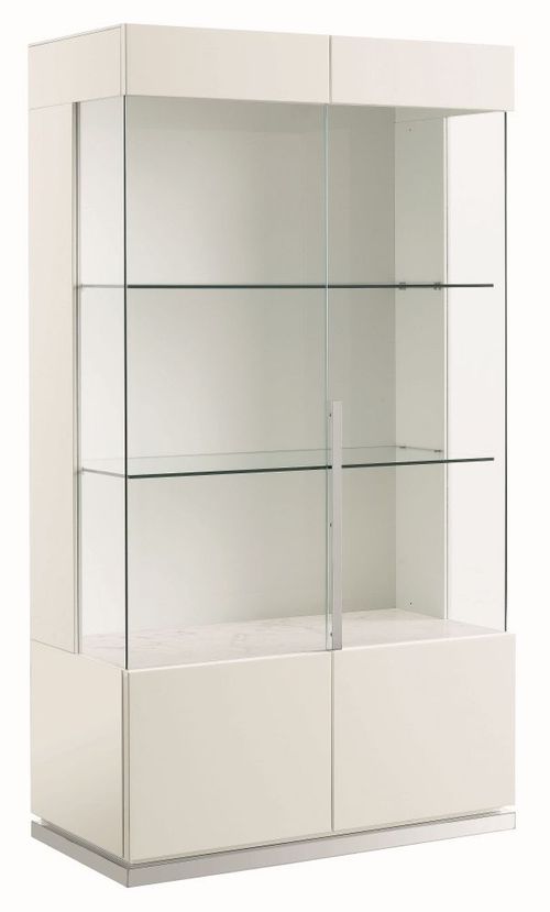 Canova Display Cabinet - 2 Door - White Gloss