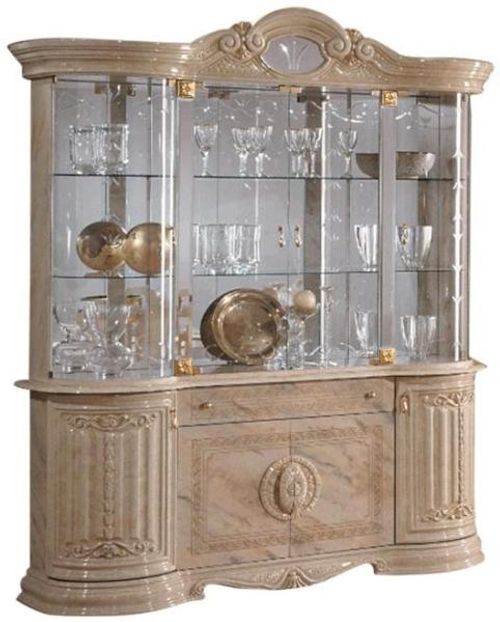 Betty Onyx Italian 4 Door Display Cabinet