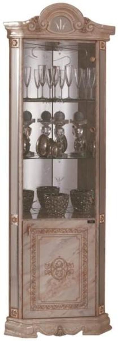 Betty Onyx Italian Corner Display Cabinet