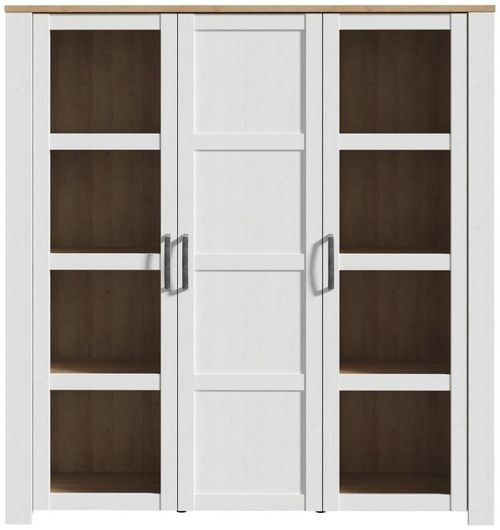 Bohol White 3 Door Large Display Cabinet