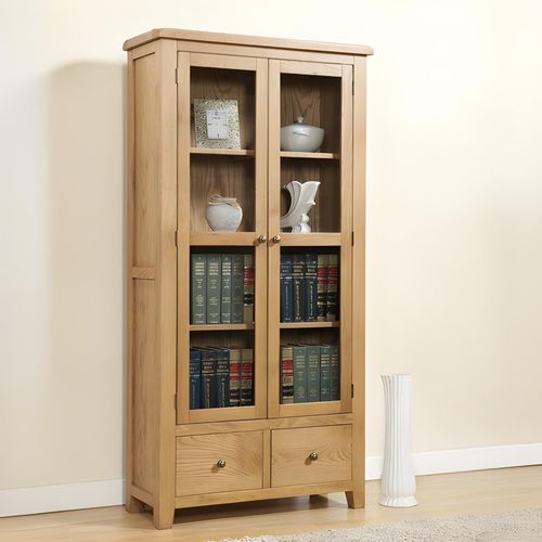 Dorset Display Cabinet - 2 Door - Oak