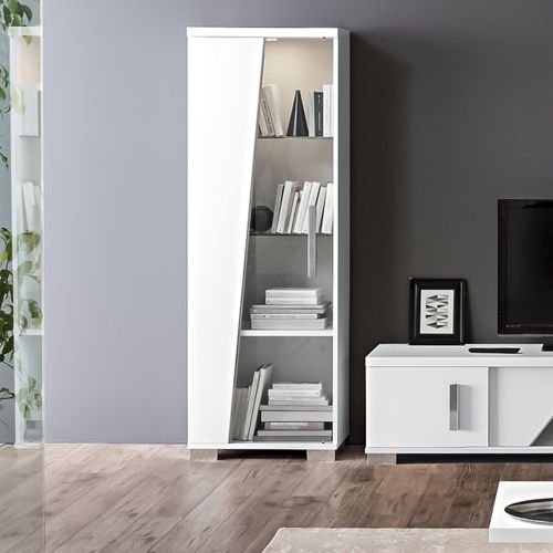 Lisa Display Cabinet - 1 Door - White