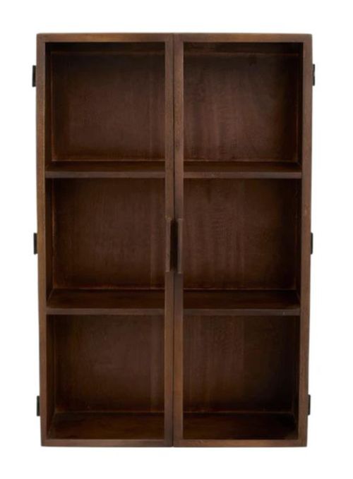 Nango Dark Brown Mango Wood 2 Door Wall Cabinet