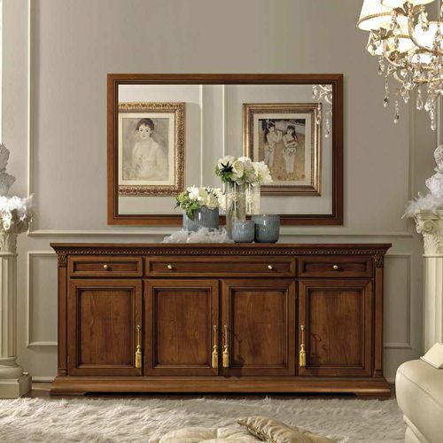 Camel Treviso Cherry Wood Italian Extra Large Buffet Sideboard