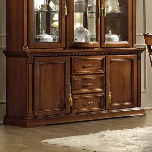 Camel Treviso Cherry Wood Italian Large Buffet Sideboard