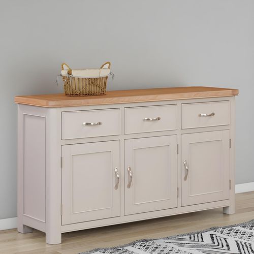 Clarion Oak and Grey 3 Door Medium Sideboard - 150cm