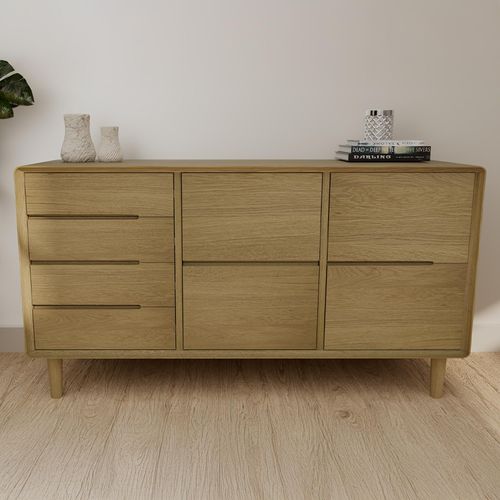 Danish Oak Medium Sideboard - 135cm