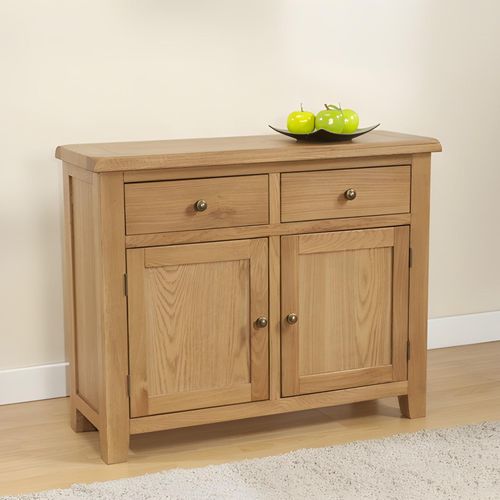 Dorset Oak 2 Door Medium Sideboard - 96cm