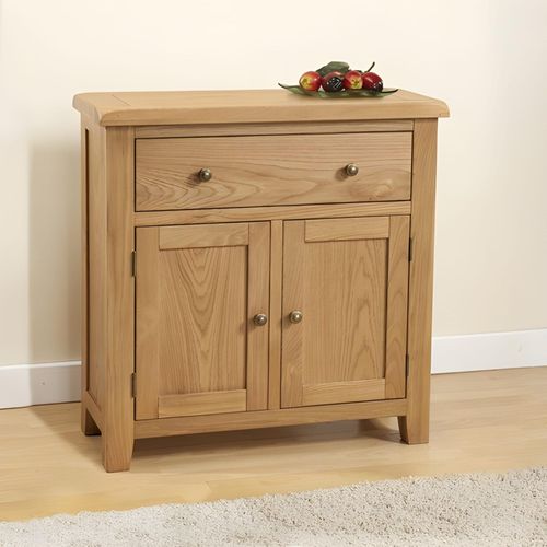 Dorset Oak 2 Door Small Sideboard- 80cm