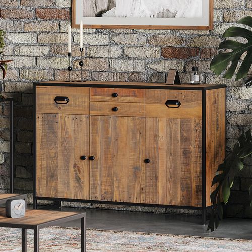 Olmsted Reclaimed Wood Small Sideboard - 3 Doors