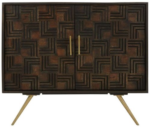 Surak Mango Wood 2 Door Small Sideboard