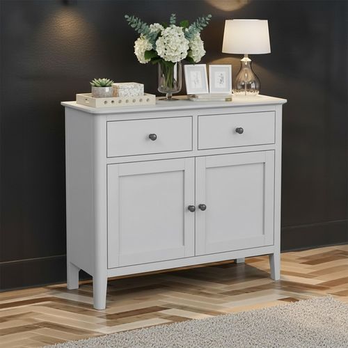 Stowe Small Sideboard - 2 Door - Grey - 95cm