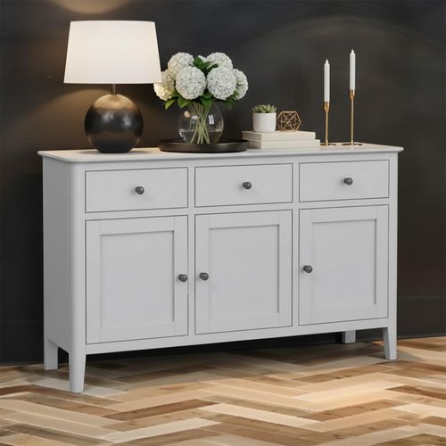 Stowe Medium Sideboard - 3 Door - Grey - 130cm