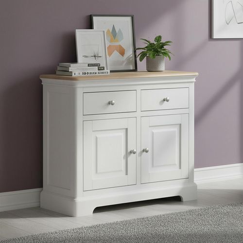 Cromwell Small Sideboard - 90cm - 2 Door - Grey Painted