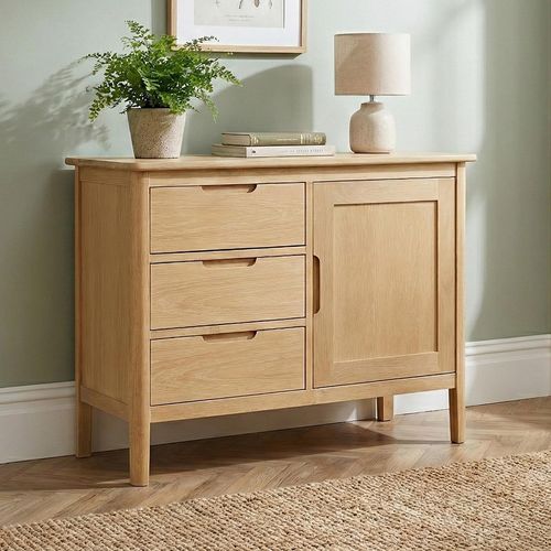 Twyford Medium Sideboard - 1 Door - 130cm - Oak
