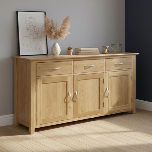 Nimbus Large Sideboard - 3 Door - 160cm - Oak