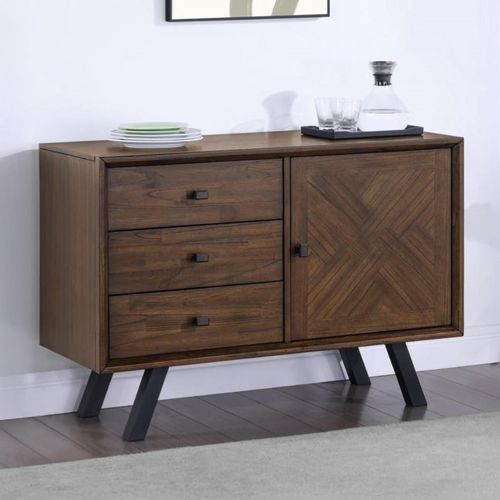Nevada Small Sideboard - 111cm - Parquet Style Wood