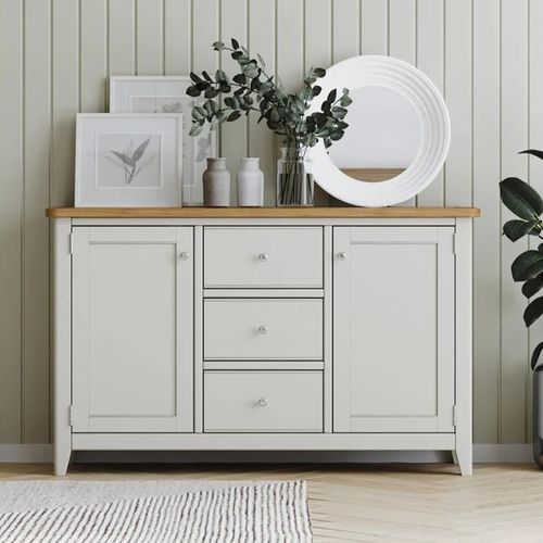 Arden Grey Painted 130cm Medium 2 Door Sideboard
