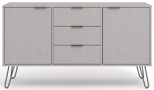 Augusta Grey Medium Sideboard with Hairpin Legs - 2 Doors