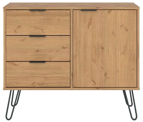 Augusta Pine 90cm Small Sideboard with Hairpin Legs