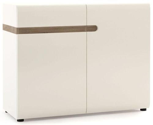 Chelsea White Gloss Small Sideboard - 2 Doors