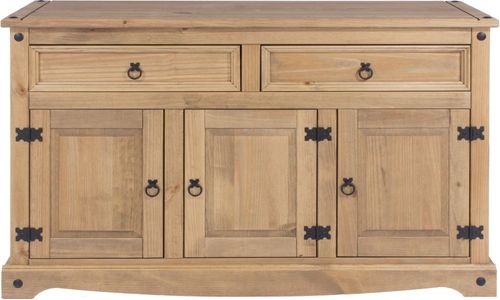 Corona Pine Mexican 3 Door Medium Sideboard