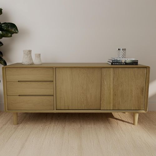 Scandic Sideboard - 2 Door - Medium - 135cm - Oak