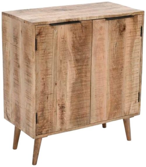 Dispur Solid Mango Wood 2 Door Drinks Cabinet