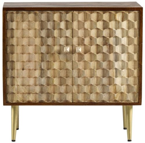 Imphal Mango Wood Geomatric 85cm Small Sideboard