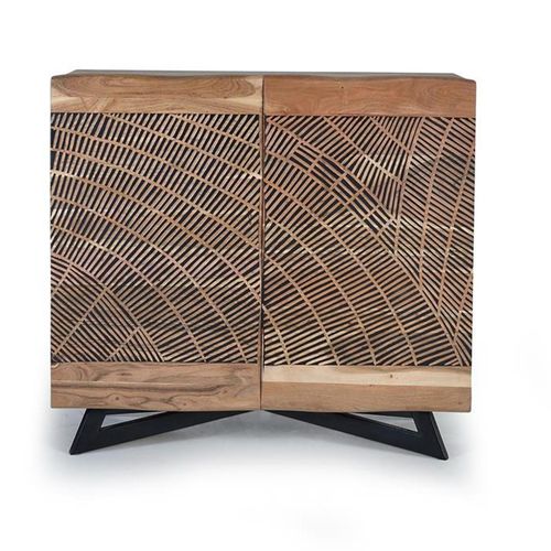 Karlstad Sideboard - Acacia Wood - 2 Door - Small - 90cm