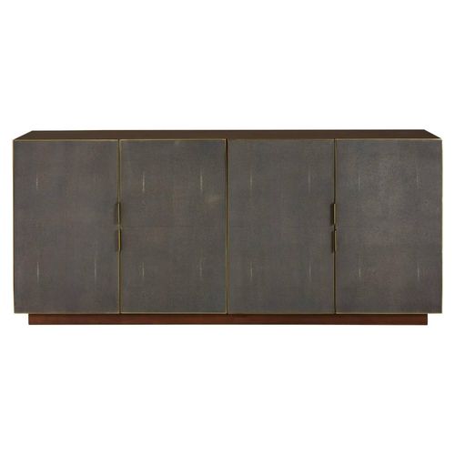 Kempton Sideboard - Walnut and Shagreen - 4 Door - Large - 160cm