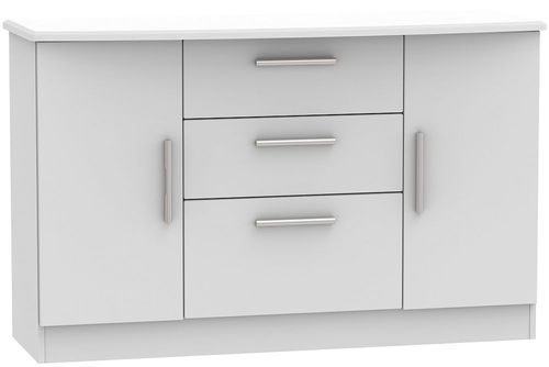 Knightsbridge Grey Medium Sideboard - 2 Doors