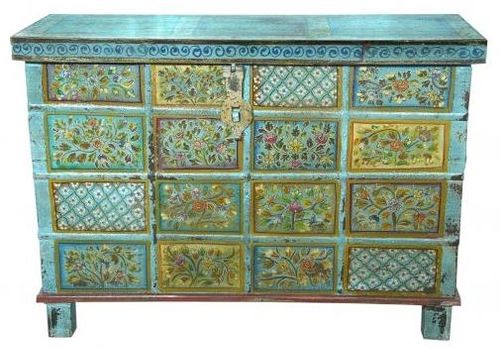 Kufri Hand Painted Sideboard, 127cm