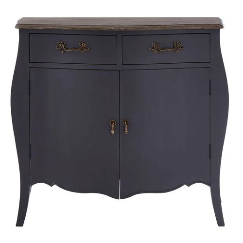 Loire Sideboard - 2 Door - Small - Dark Grey - 90cm