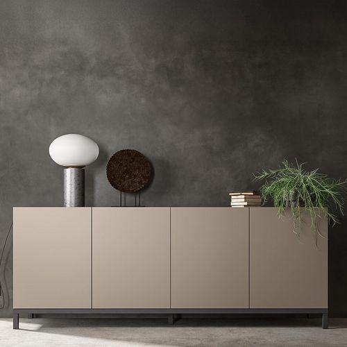 Modern Kali Extra Large Buffet Sideboard - 4 Door - Taupe