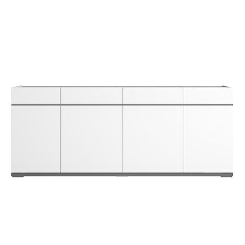 Modern Mara Large Buffet Sideboard - 195cm -  4 Doors - White