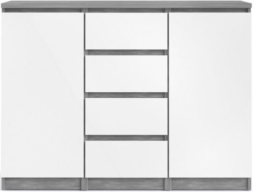 Naia Grey Concrete Effect Small Sideboard - 2 Doors